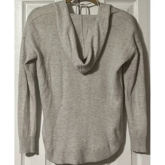 Banana Republic Women's Merino Wool Cashmere Hooded Sweater SZ Small in Oatmeal - Picture 9 of 9